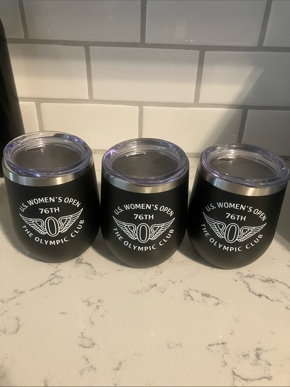 Three Olympic Club Wine Tumblers